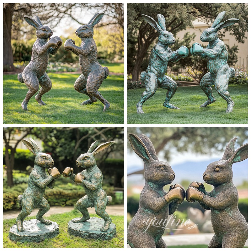 bronze boxing hares details