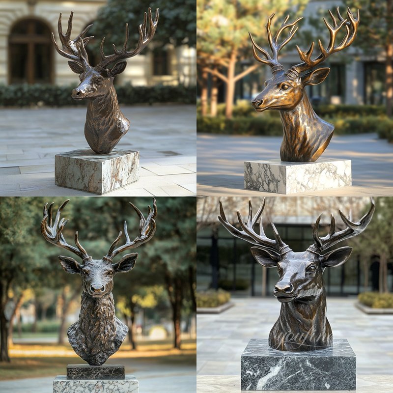 bronze deer head application scenes