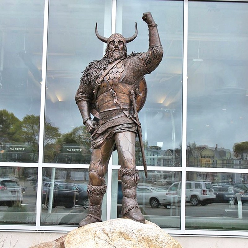 bronze life size viking statue for sale (1)