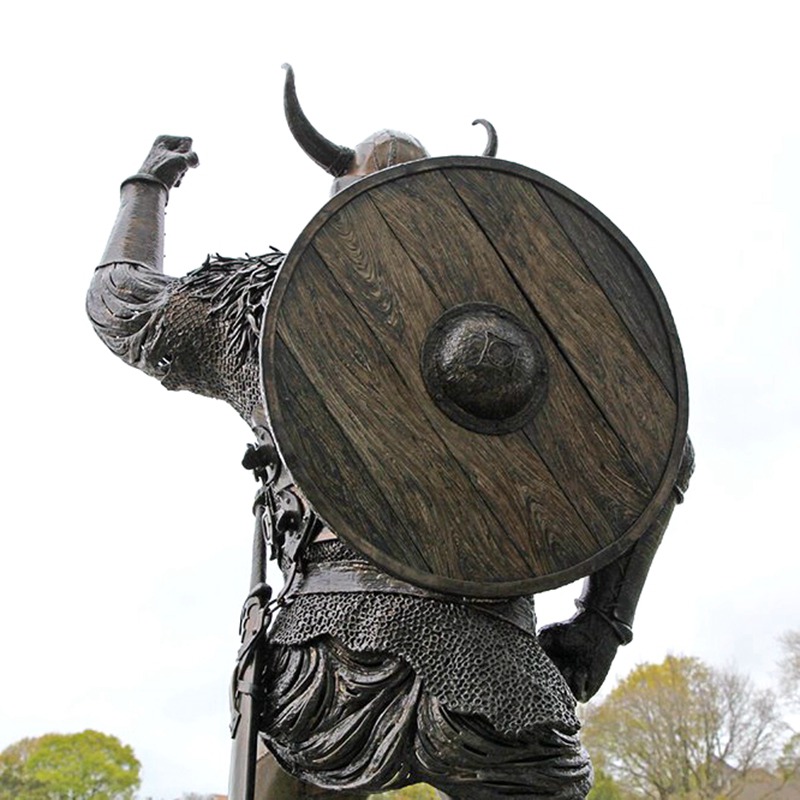 bronze life size viking statue for sale (2)