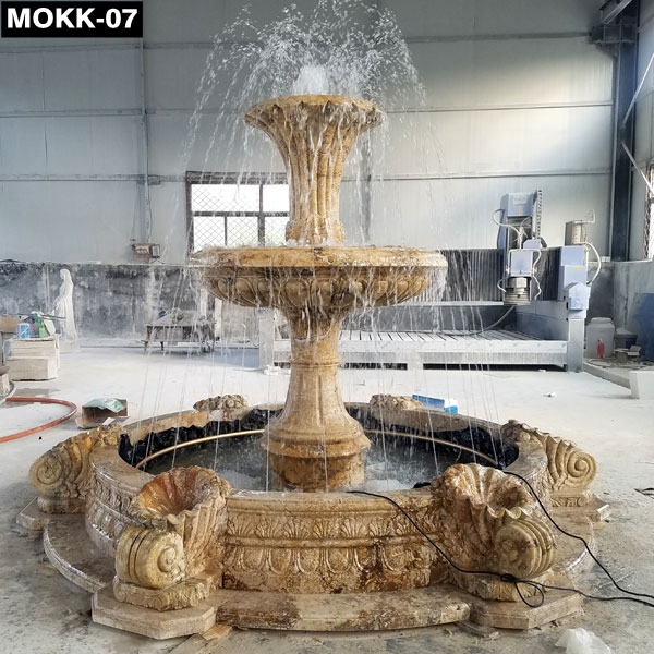 life size marble fountain