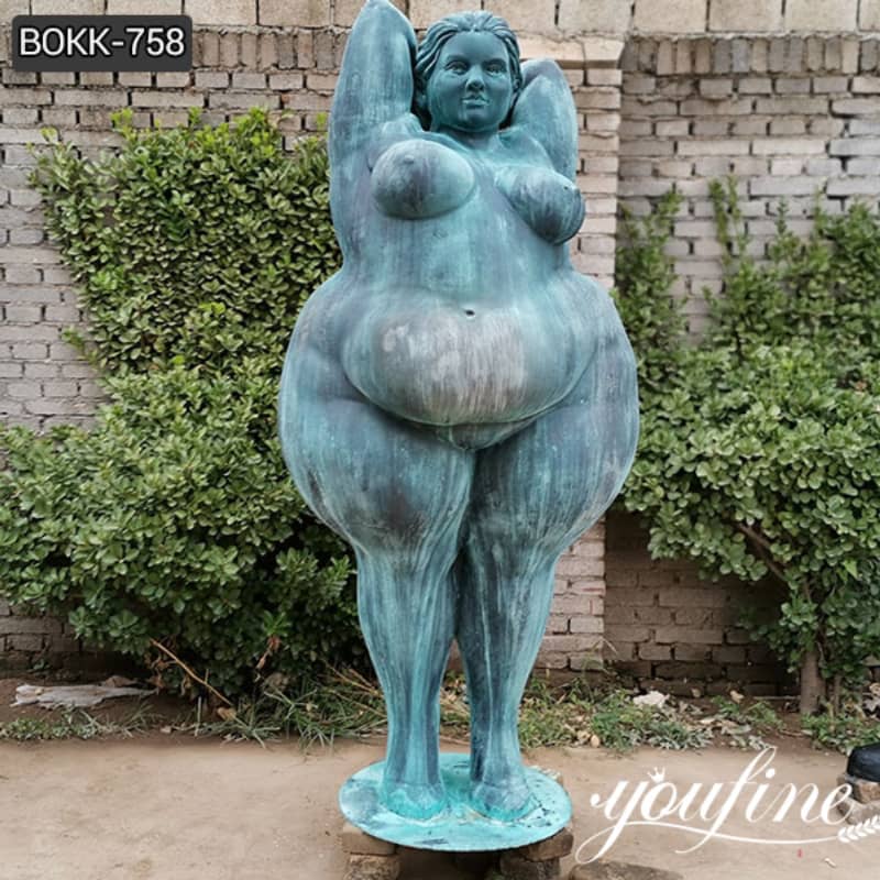 Large Bronze Nude Fat Lady Statue - YouFine Art Sculpture