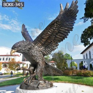 Bronze Bear Statue with Eagle Fighting Fish - YouFine Art Sculpture