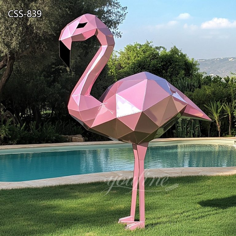 extra large flamingo statue for pool decor