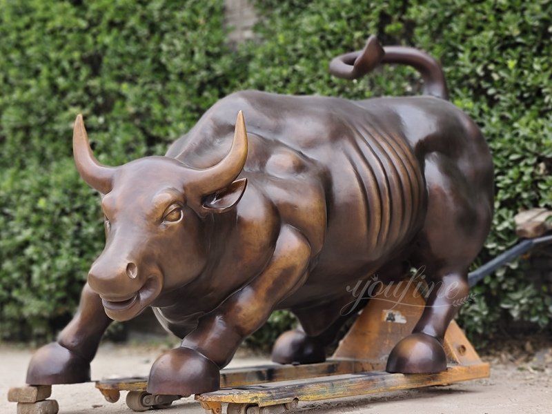 finished new york wall street bull statue replica