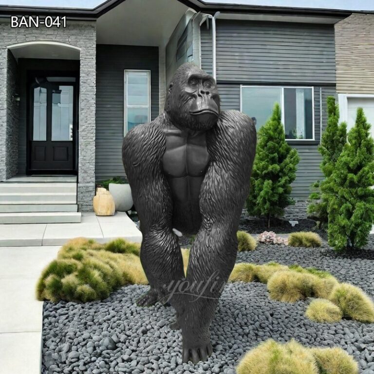 black bronze king kong statue