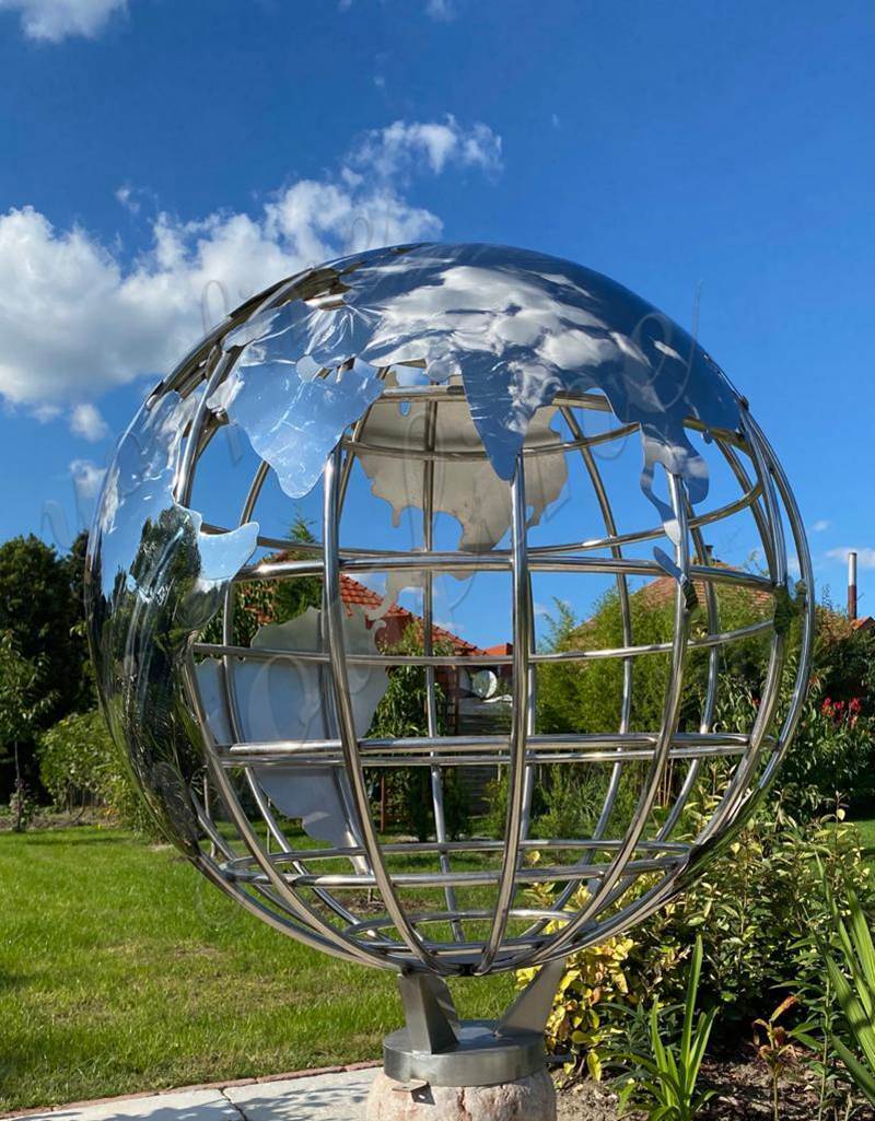 large metal globe sculpture customer feedback (2)