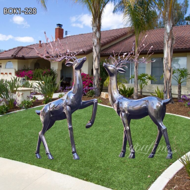 life size deer garden statue