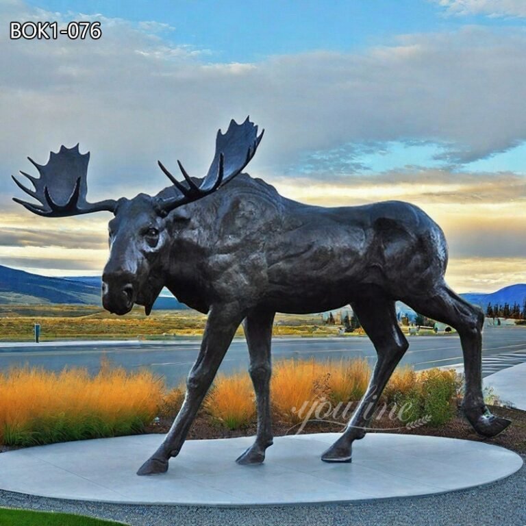 life size moose statue