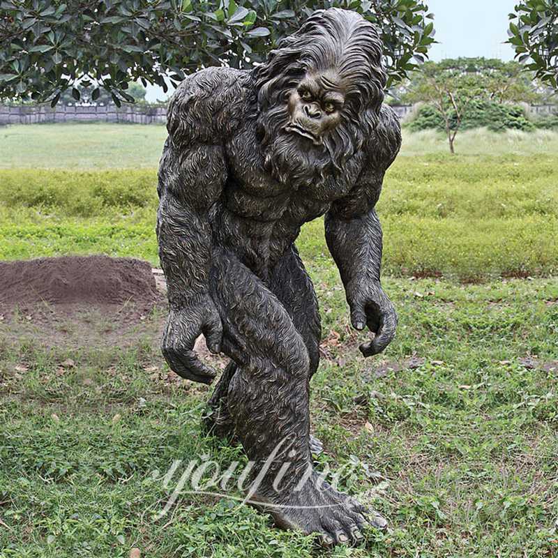 Life Size Bronze Gorilla Statue Garden Decor-YouFine Sculpture