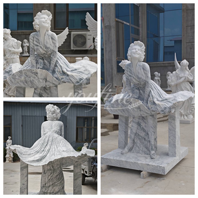 marble Marilyn Monroe sculpture