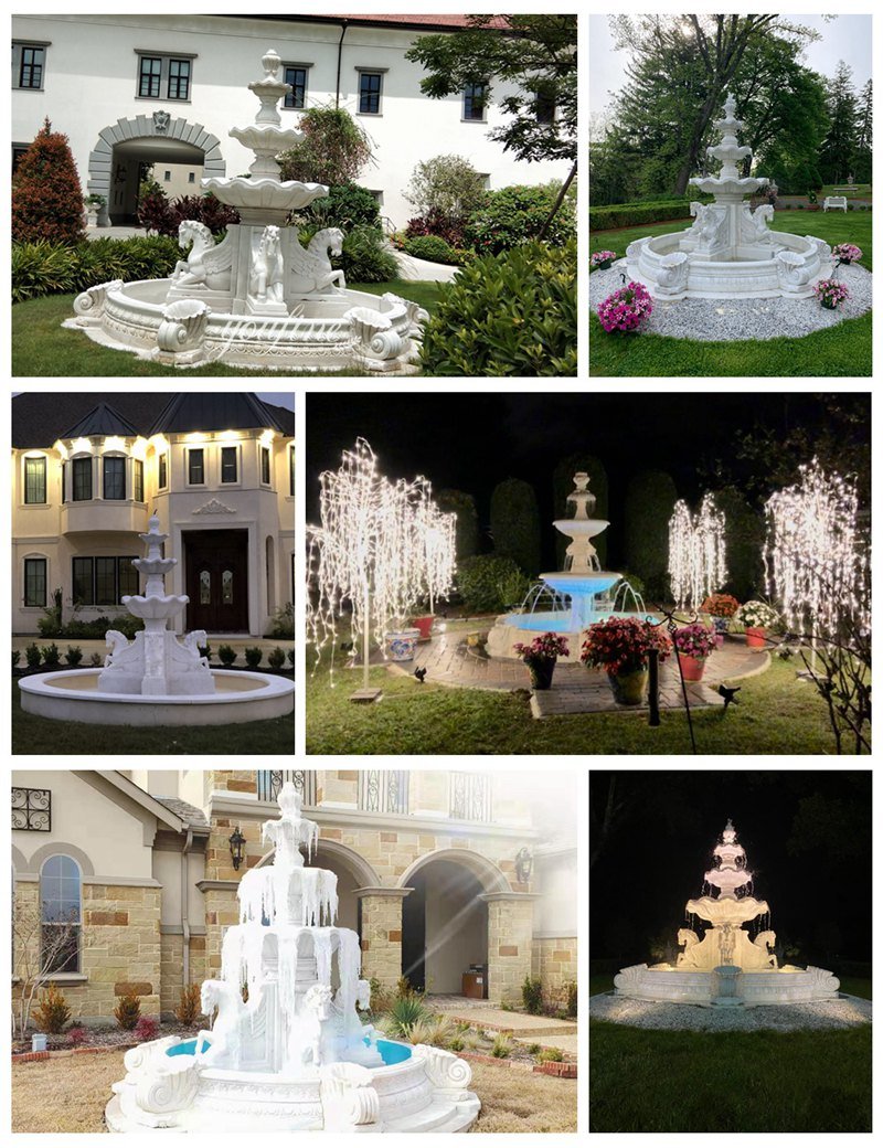 marble outdoor horse water fountain customer feedback