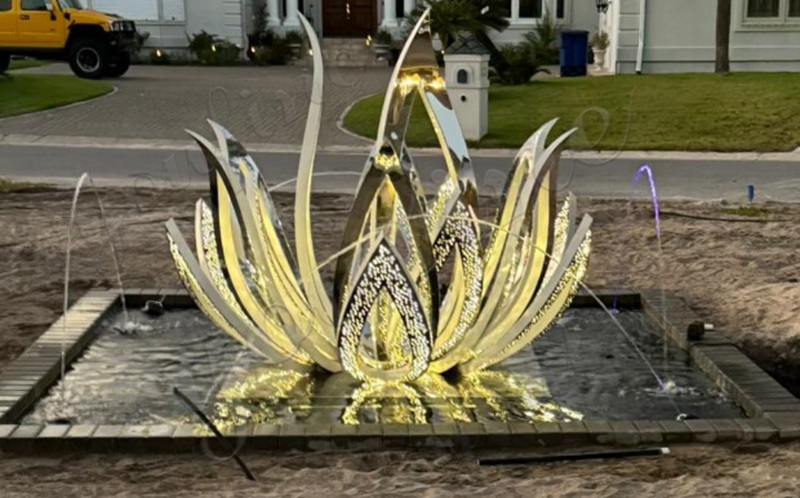 metal lotus flower fountain customer feedback