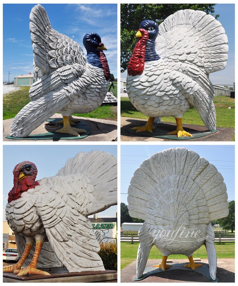 more fiberglasses wild turkey sculptures