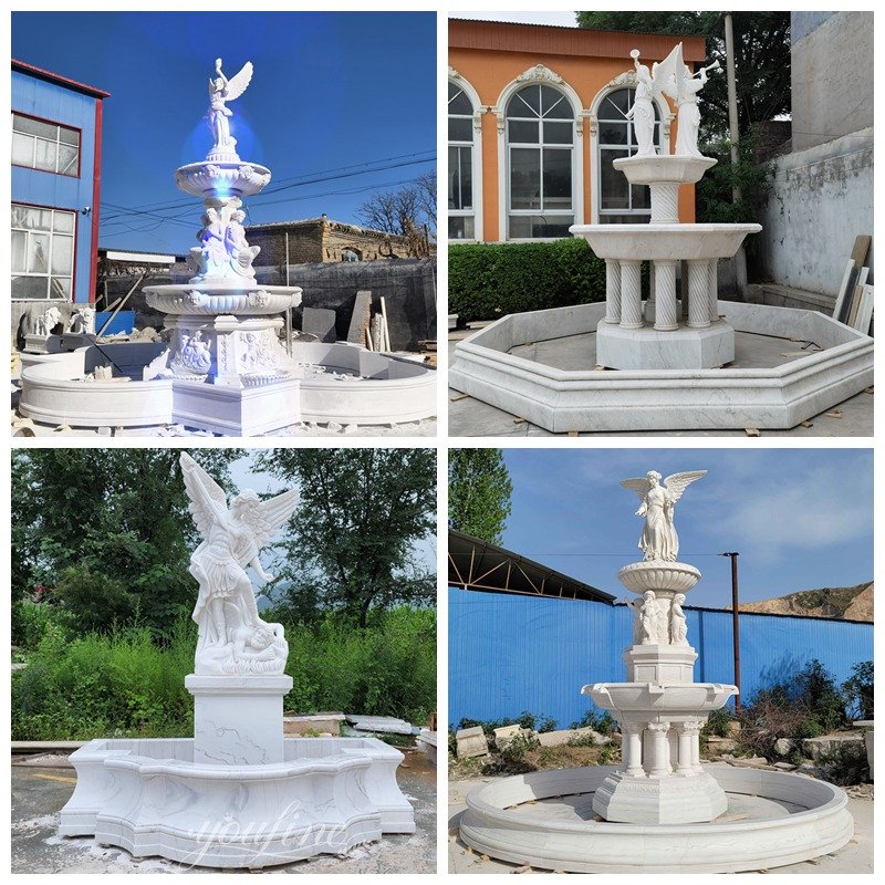 more marble angel fountains