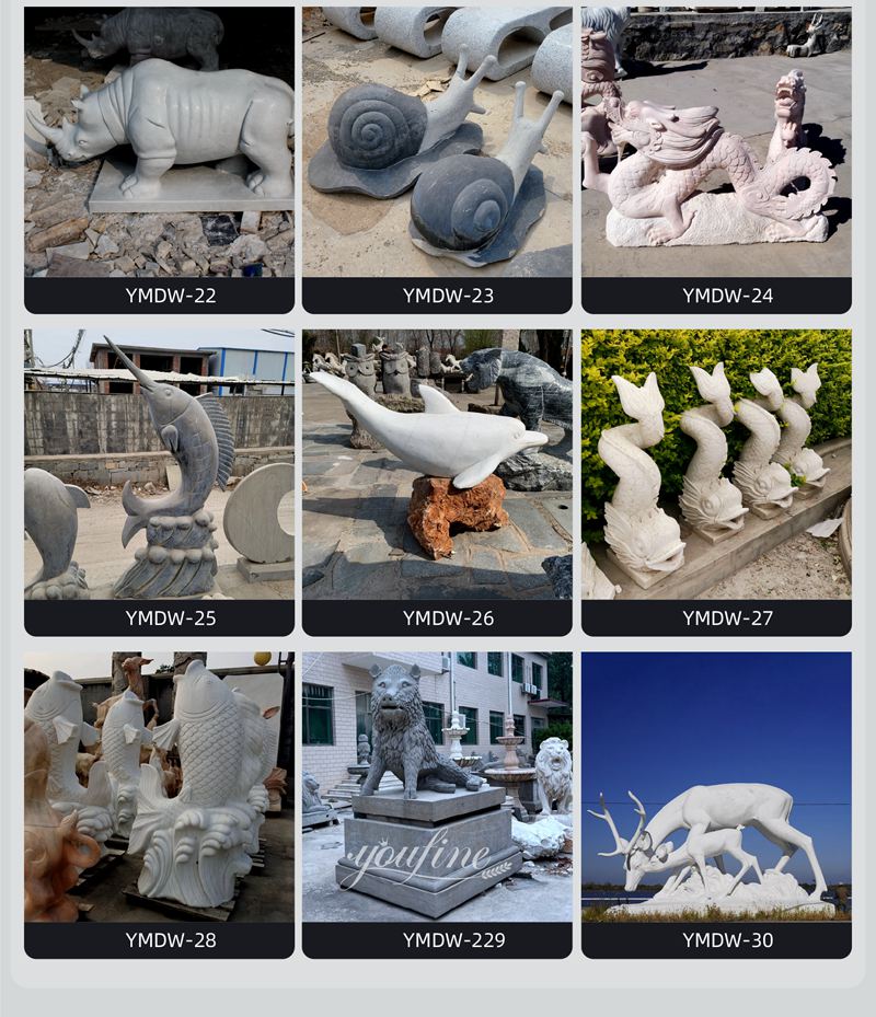 more marble animal statues (3)