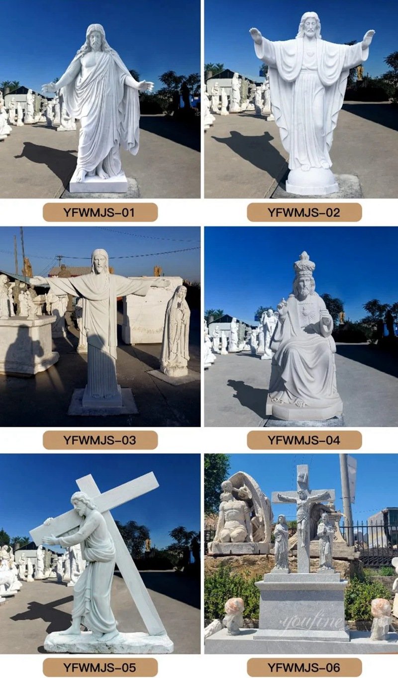 more marble jesus statues