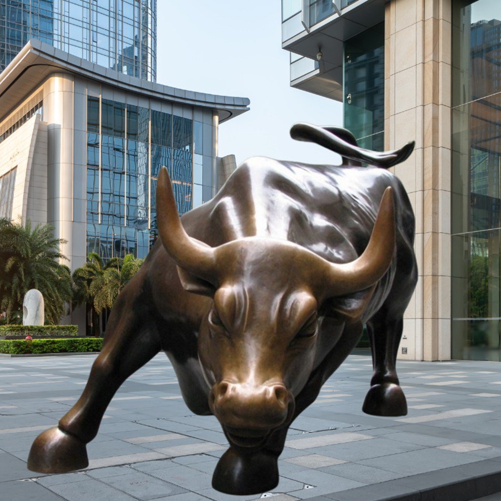 new york wall street bronze bull statue