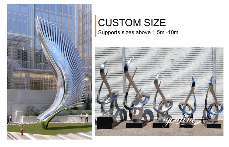 stainless steel sculpture custom size