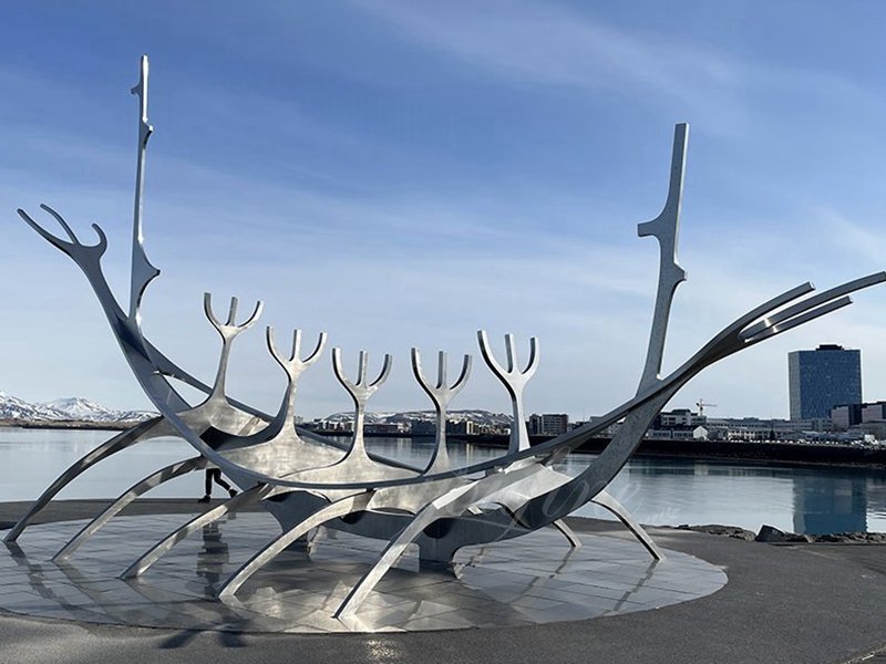 Outdoor Metal Sun Voyager Replica Sculpture