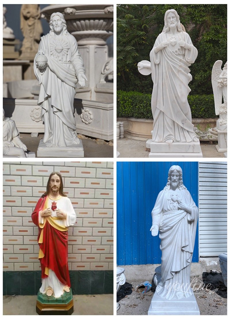 various marble jesus statue styles