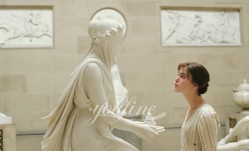 veiled vestal virgin statue appeared in Joe Wright's film Pride and Prejudice
